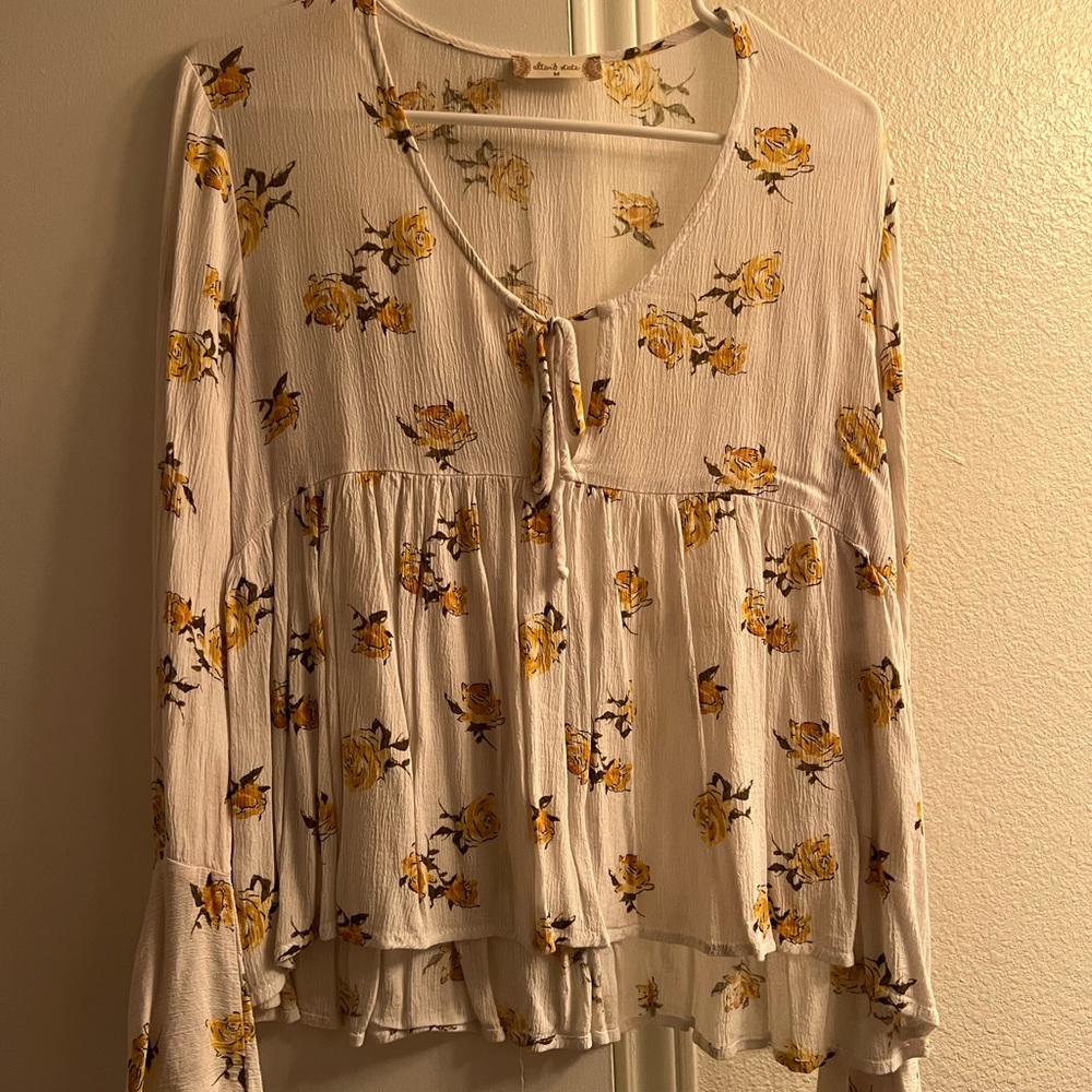 Altar’d State floral white top